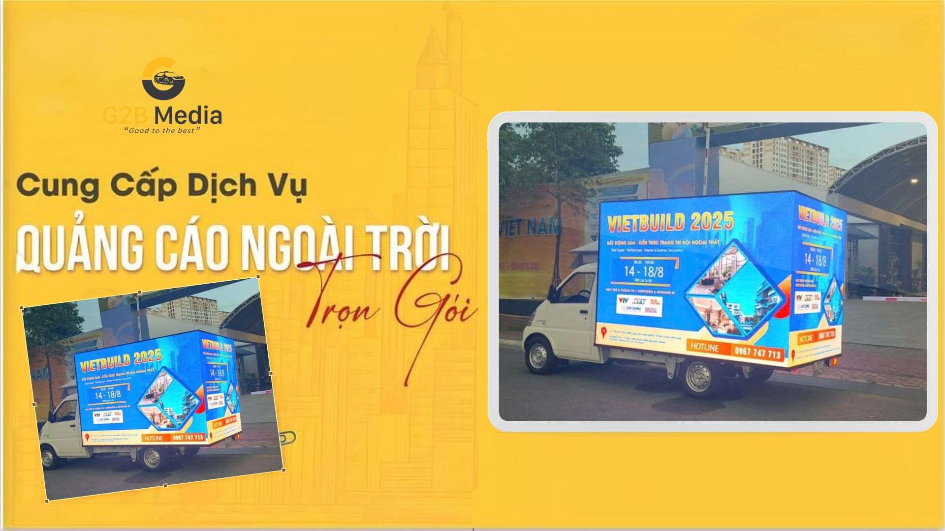 Roadshow xe tải màn hình LED lưu động trình diễn sản phẩm cực kỳ thu hút