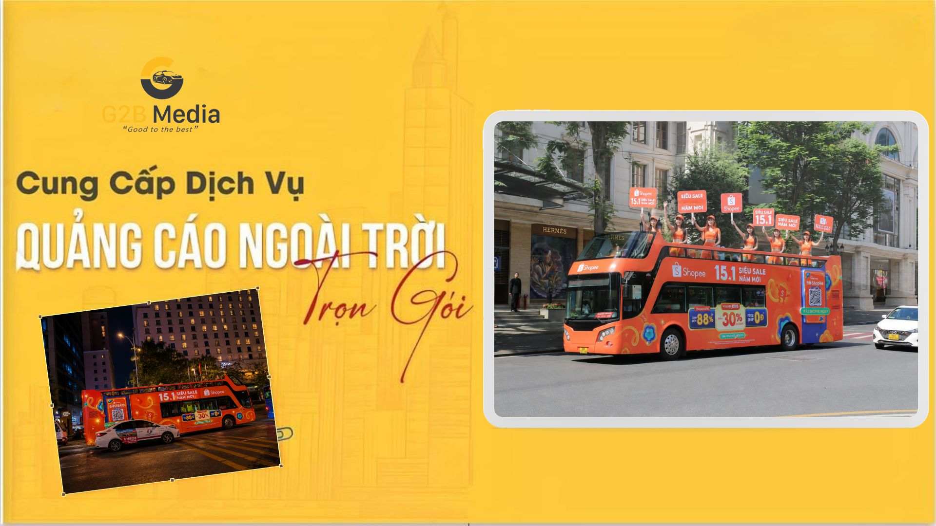 Lựa chọn phương tiện phù hợp với quy mô sự kiện
