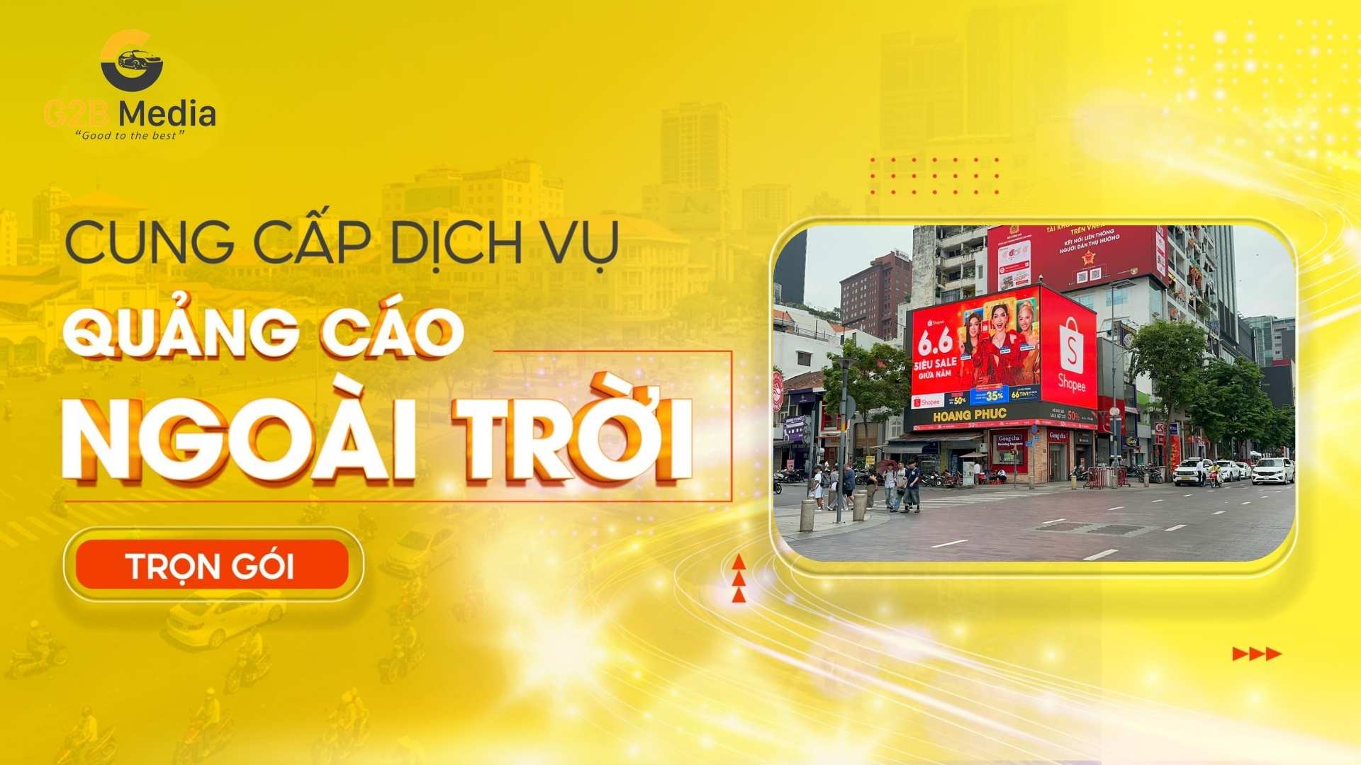 OOH advertising là gì quảng cáo billboard ngoài trời G2B Media.