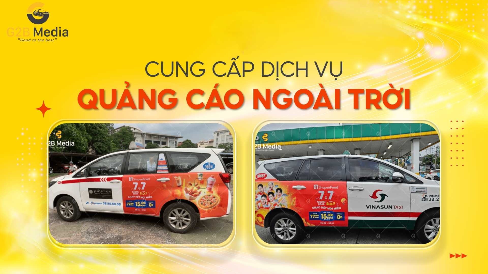 G2BMedia chạy chiến dịch ShopeeFood 7.7 cùng B.O.F khao hết mọi miền trên đường phố.