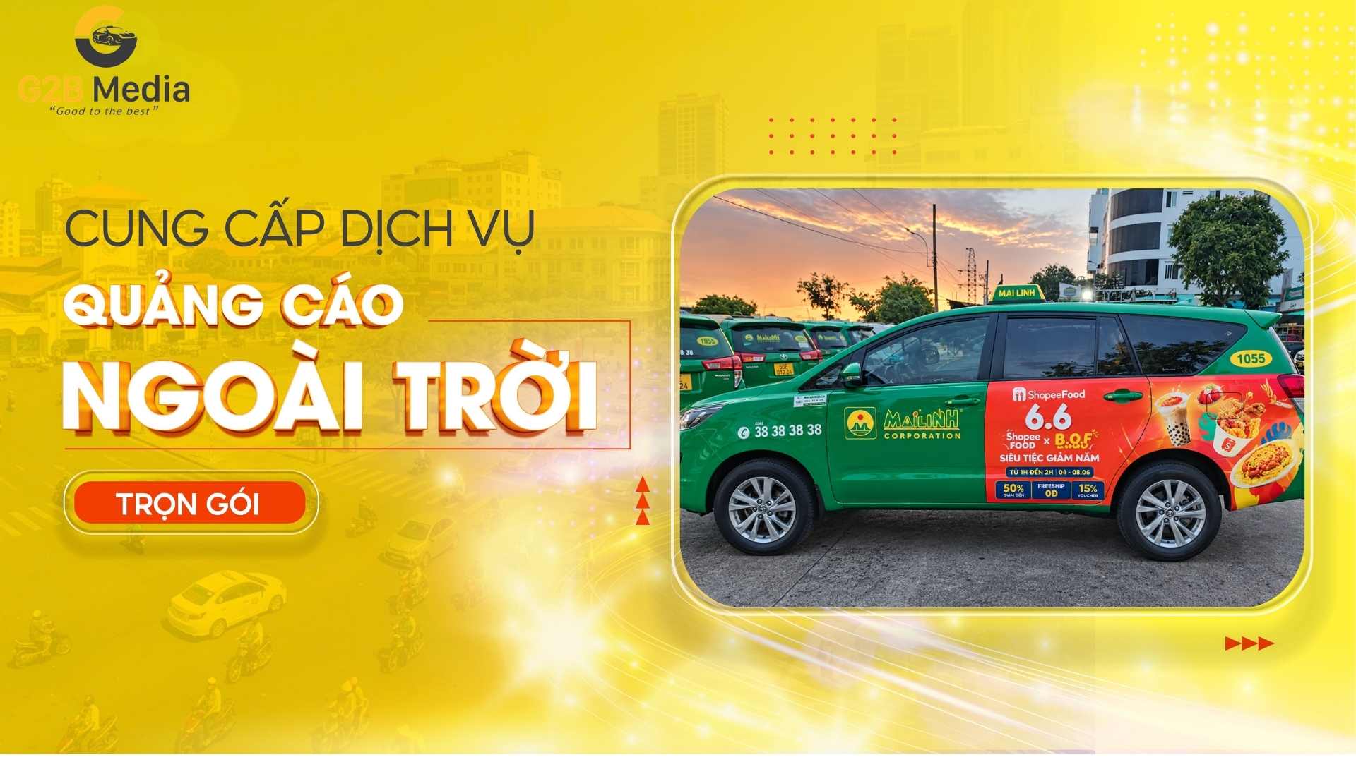 Thi công decal taxi quảng cáo thương hiệu.