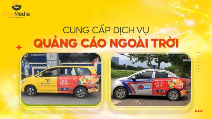 Thi công decal taxi quảng cáo thương hiệu.